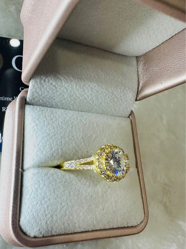 2CT Certified Moissanite Ring - Promise, Engagement, Wedding - photo 2