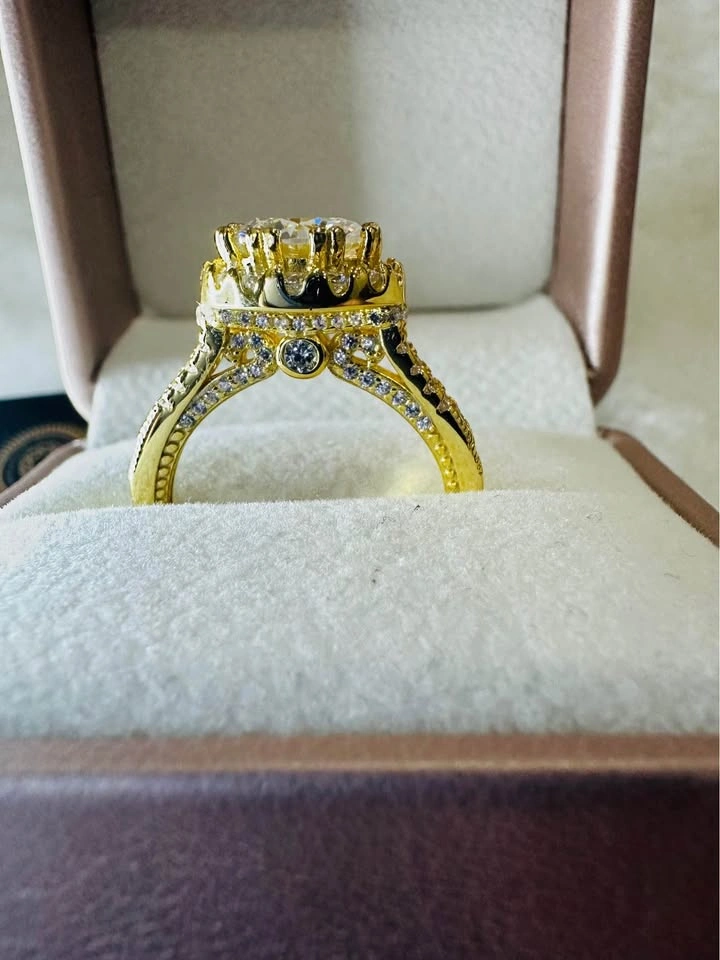 2CT Certified Moissanite Ring - Promise, Engagement, Wedding - photo 3