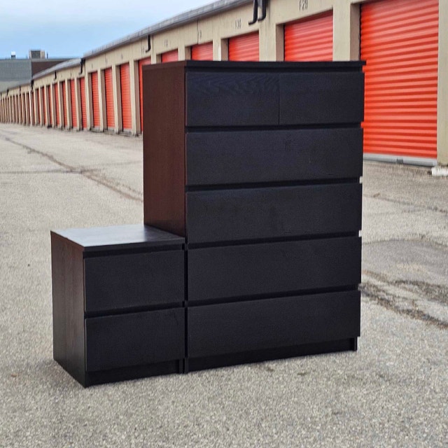 Tall Dresser and Matching Nightstand