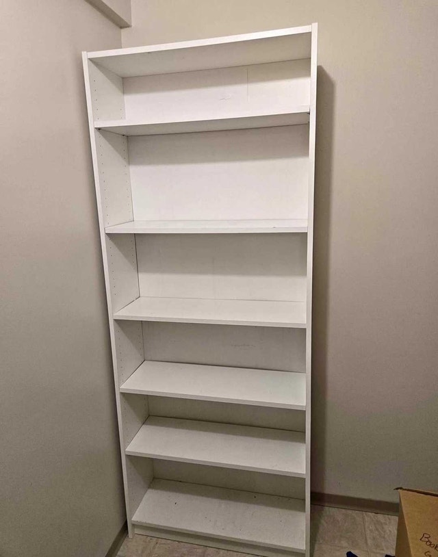 Delivery Available: Tall White Bookshelf for sale - photo 2