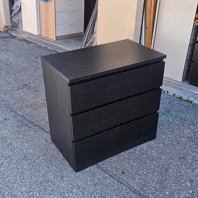 Delivery Available: Black Malm Dresser - photo 2