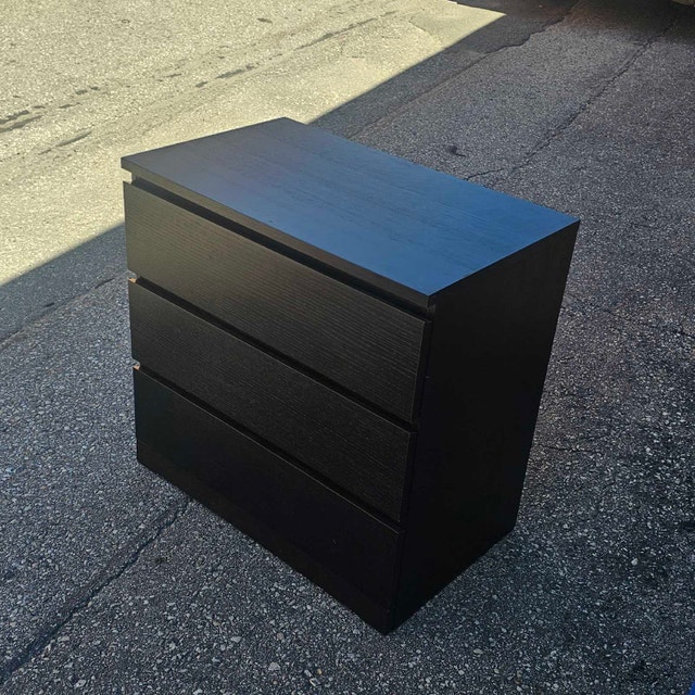 Delivery Available: Black Malm Dresser - photo 3