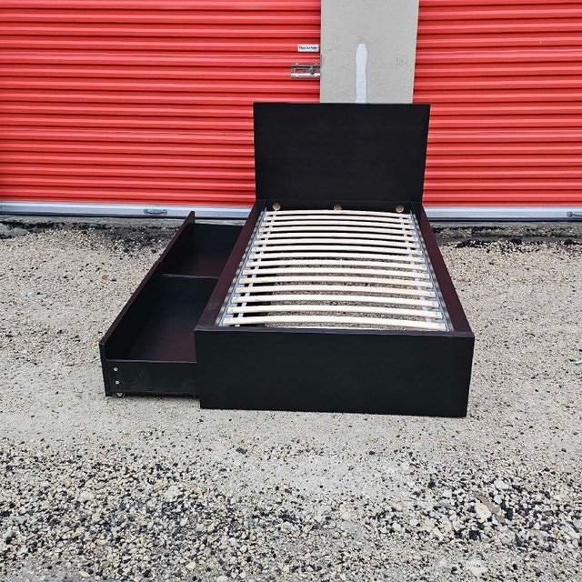 Single/Twin size bed frame and storage drawers - photo 3