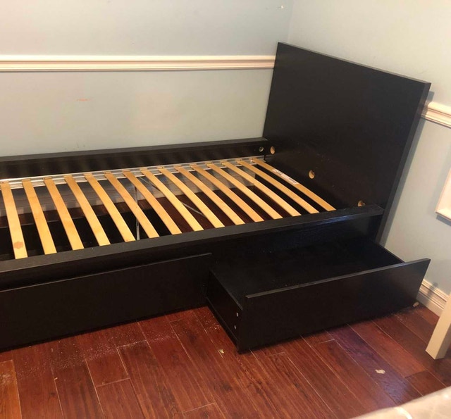 Delivery Available: Twin size bed frame with storage drawers - photo 2