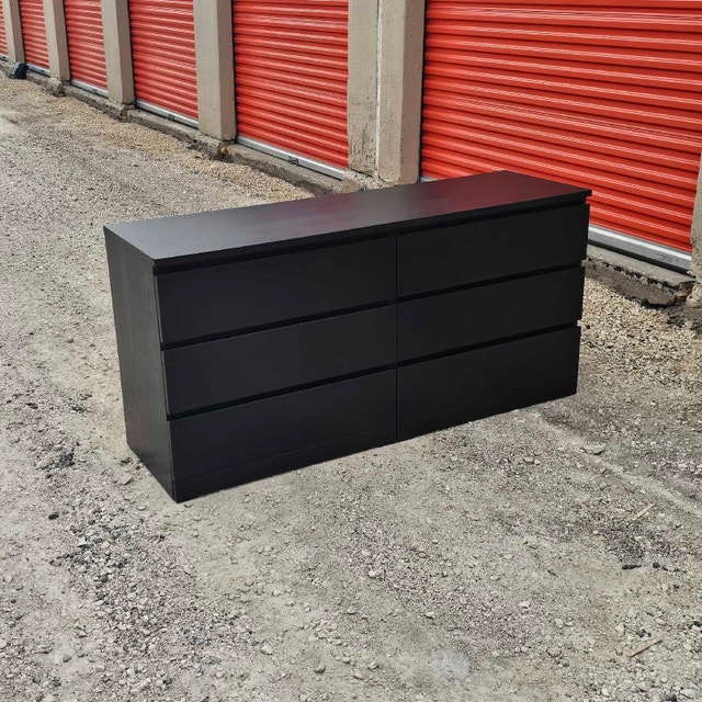 Delivery Available: Large Malm Dresser. black color