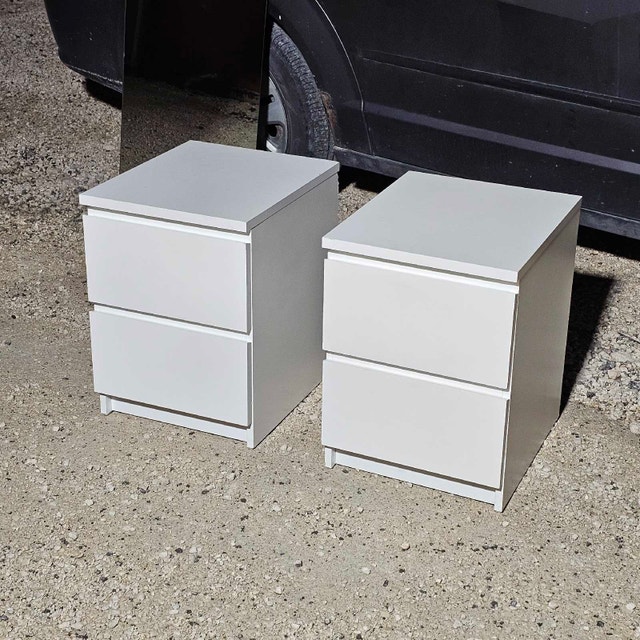 Delivery Available: Matching Malm Nightstands
