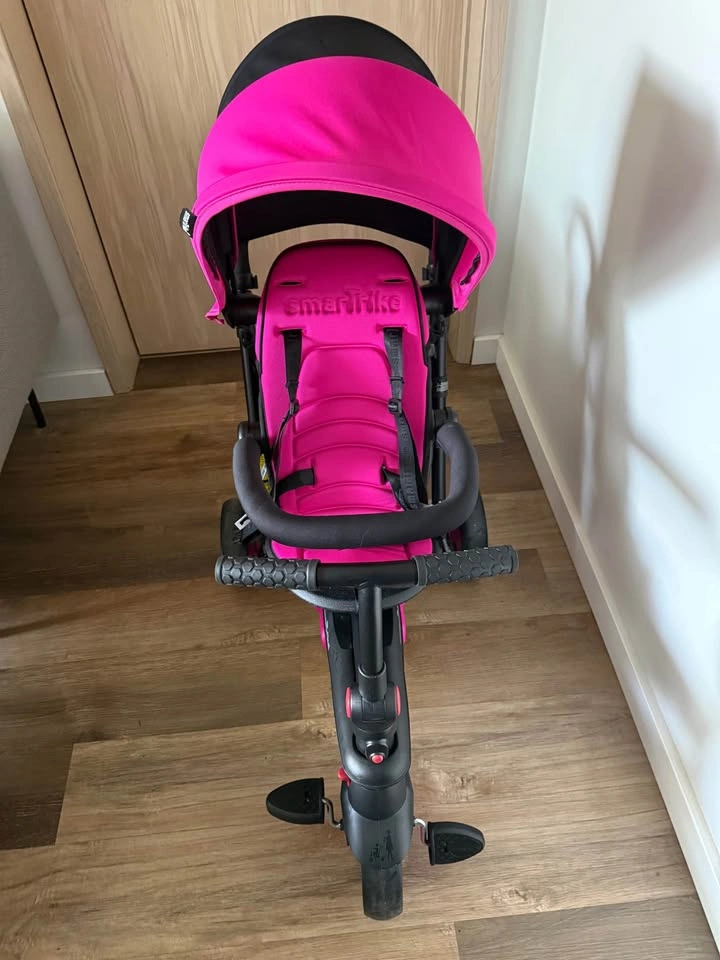 SmarTrike Folding Tricycle – Pink & Black – Like New - photo 2