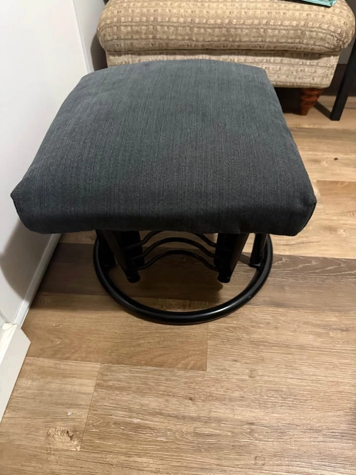 Glider Rocking Footrest / Ottoman with Metal Base - photo 2