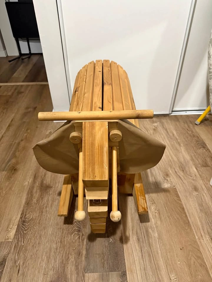 Wooden Rocking Elephant for Kids