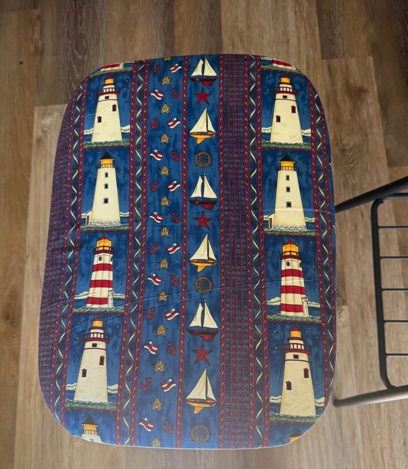 Pair of Lighthouse Themed Stools - photo 3