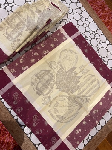 8 Garnier Thiebaut French Cloth Cotton Napkins French Country