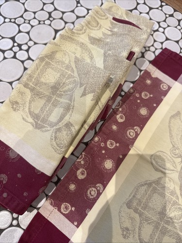 8 Garnier Thiebaut French Cloth Cotton Napkins French Country - photo 4