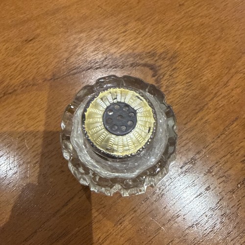 Vintage MEKA Denmark Sterling Yellow Enamel Crystal Salt & Peppe - photo 2
