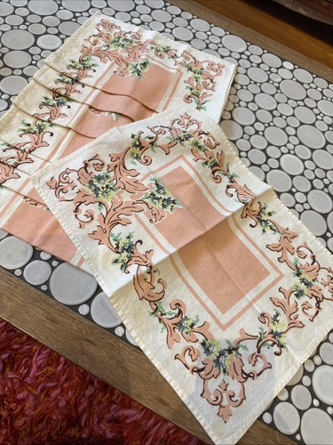 8 Vintage Fabric Placemats 15”x11”