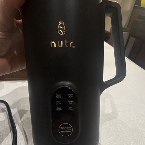 Nutr Electric Milk Frother & Warmer 32 oz Black Stainless Steel - photo 2