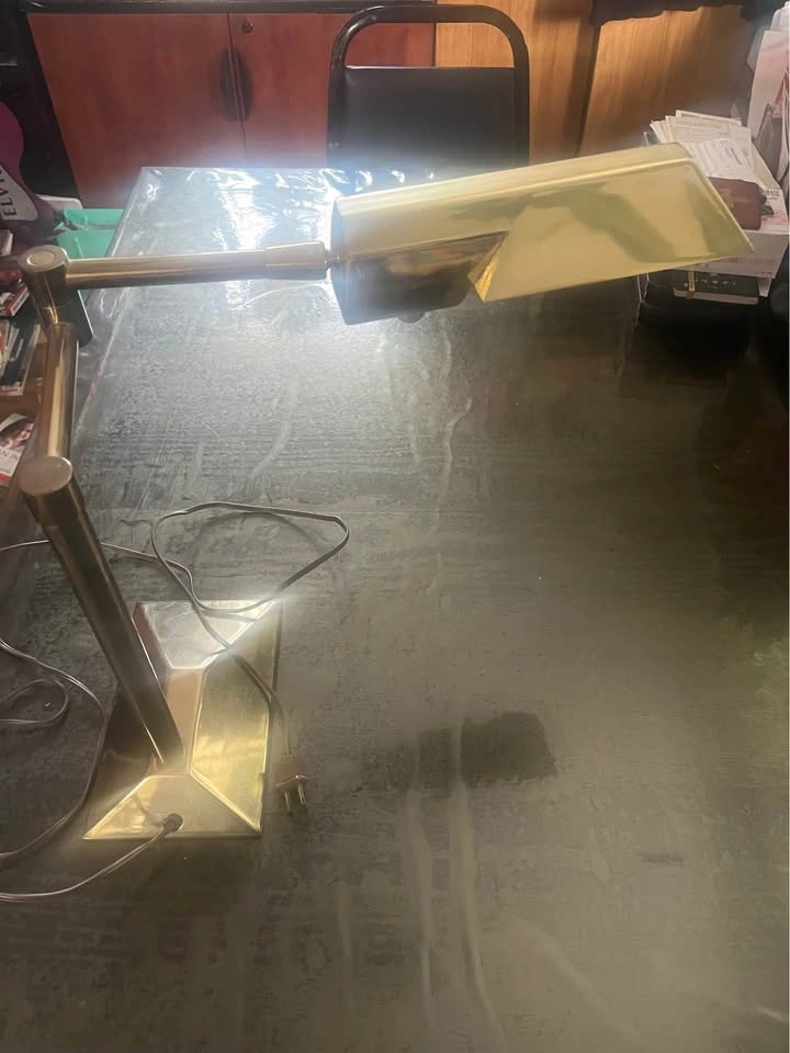 Stiffel Brass Swing Arm Desk Lamp Pick Up Only - photo 2