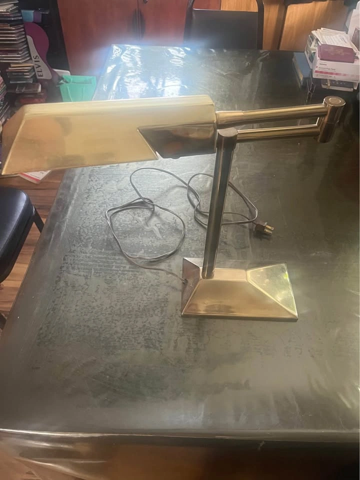 Stiffel Brass Swing Arm Desk Lamp Pick Up Only - photo 3