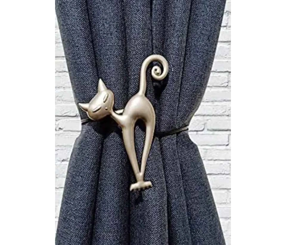 Magnetic Cat Curtain Tie-Backs - Set of 2 - photo 2
