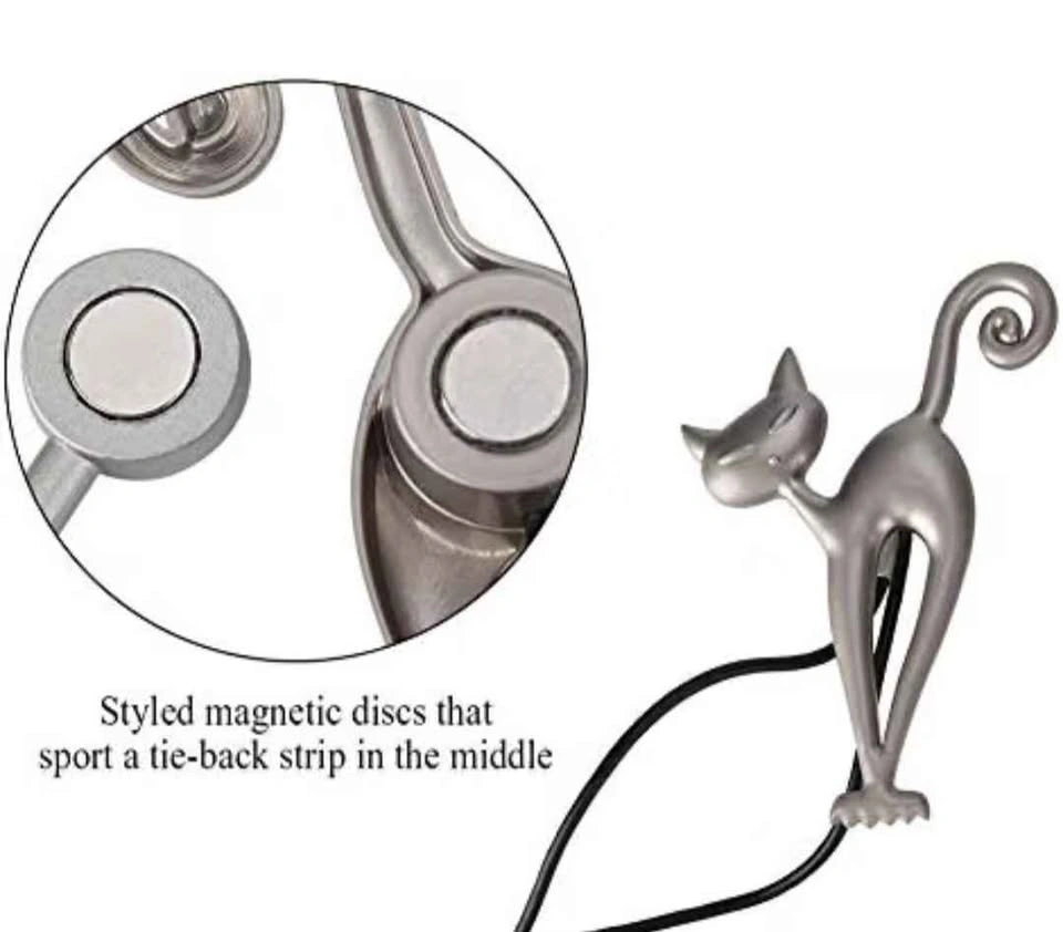 Magnetic Cat Curtain Tie-Backs - Set of 2 - photo 4