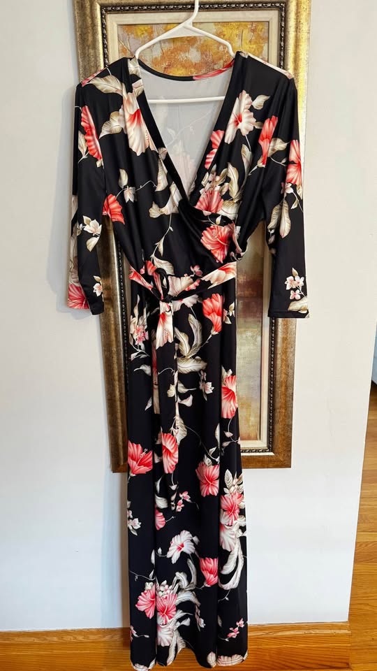 Vestido estampado talla 12 (XL) usado buen estado - photo 2