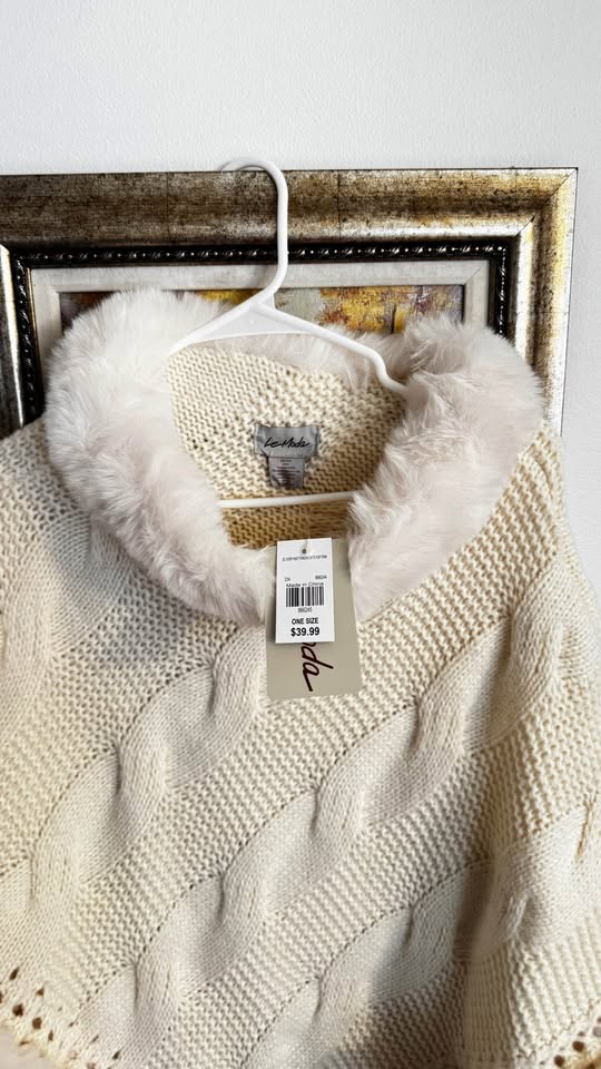 Poncho elegante de estambre ( nuevo ) unitalla - photo 2