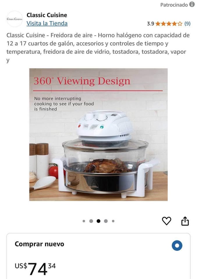 Horno turbo luz infrarroja NUEVO $35 - photo 2