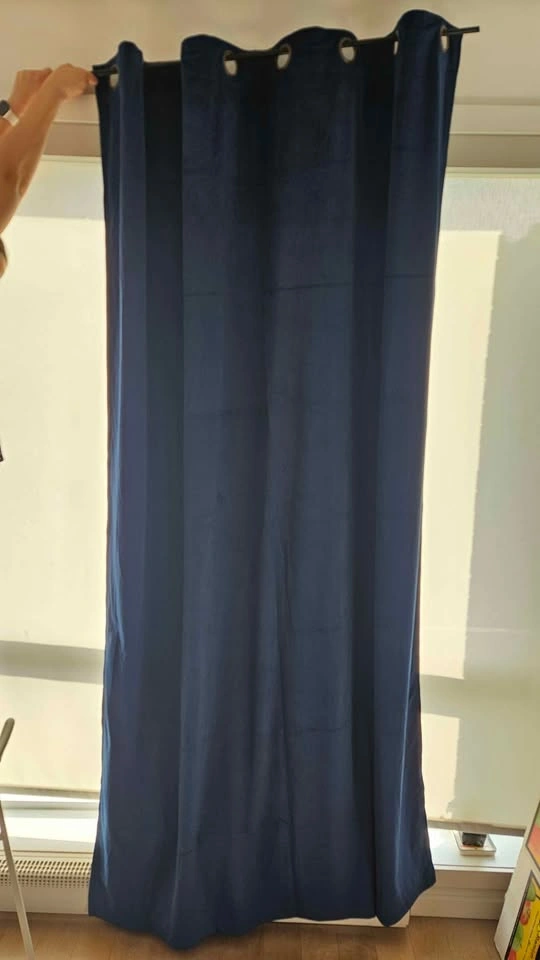 Luxury Navy Blackout Curtains - photo 3