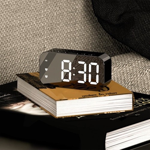 Black LED Digital Standard Alarm Clock Large Display - photo 2