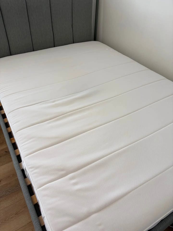 Lightly used IKEA bed and mattress - photo 4