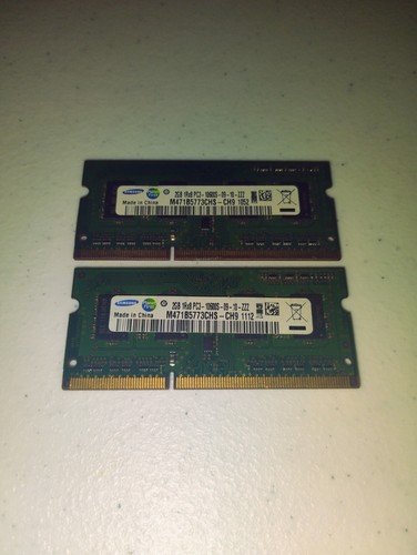 Samsung 4GB (2x2GB) PC3-10600 1333MHz DDR3 SODIMM Laptop RAM