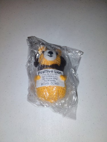 Handmade Crochet Positive Lion Cute Emotional Support Animal