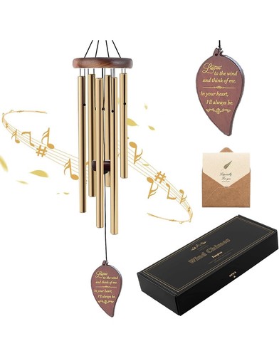 Simpthy Cardinal Metal Wind Chime Outdoor Garden Decor