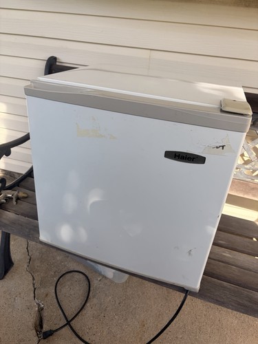 Haier Compact Mini Fridge White Single Door Manual Defrost