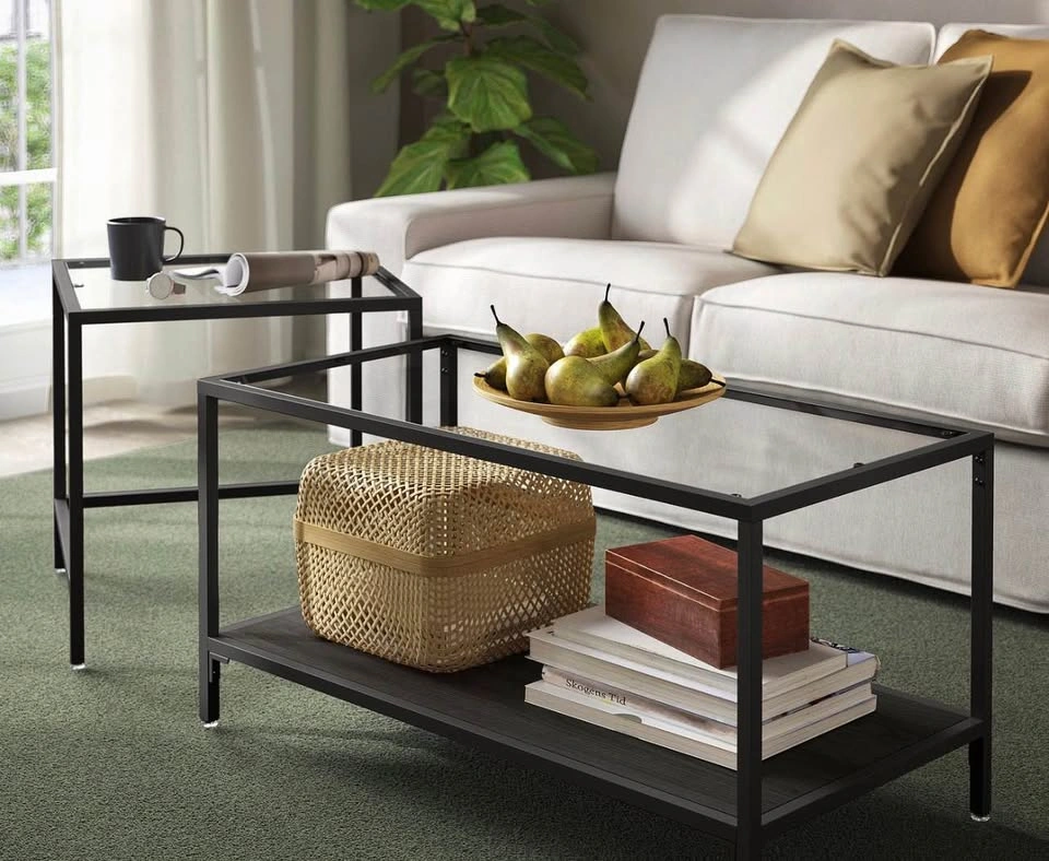 IKEA Nesting Tables – Set of 2 – Black - photo 2