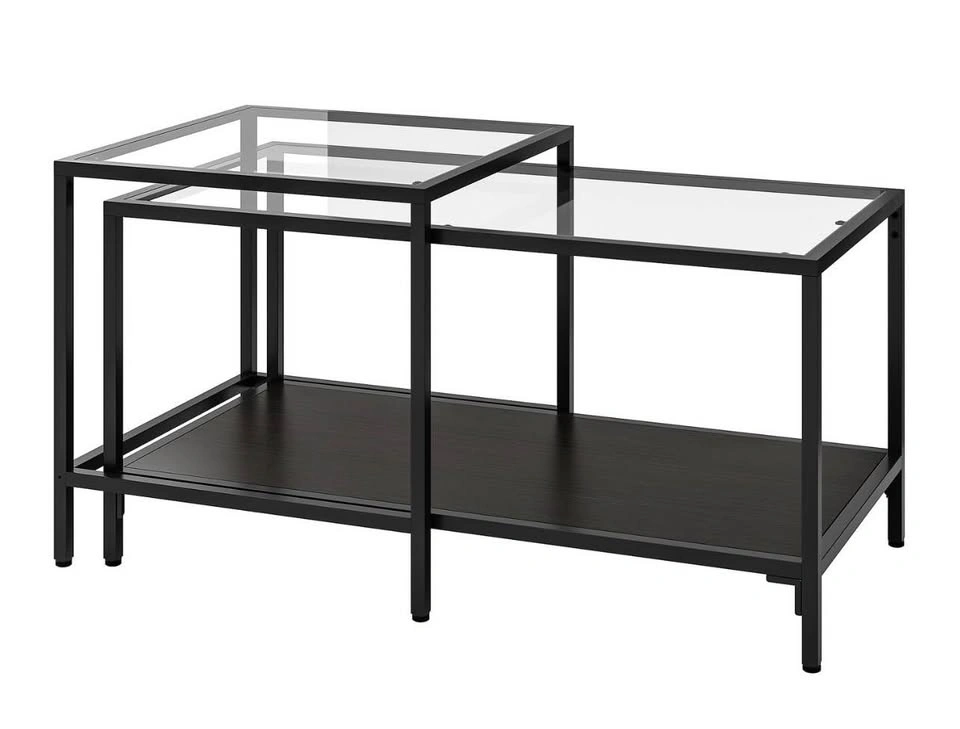 IKEA Nesting Tables – Set of 2 – Black - photo 3