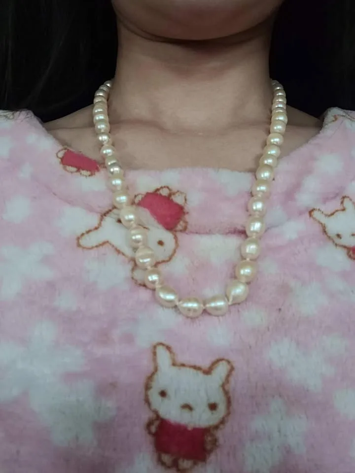 Cultured fresh water akoya perals . Pink 10 mm in pearl size image indicator(5)