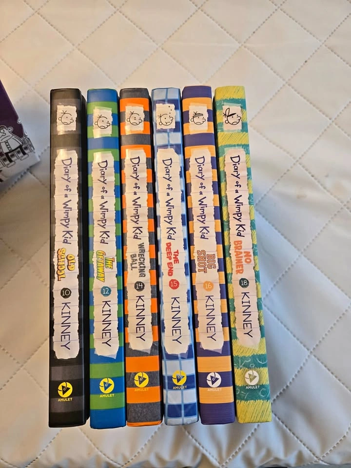Diary of a Wimpy Kid Books 10, 12, 14, 15, 16 & 18