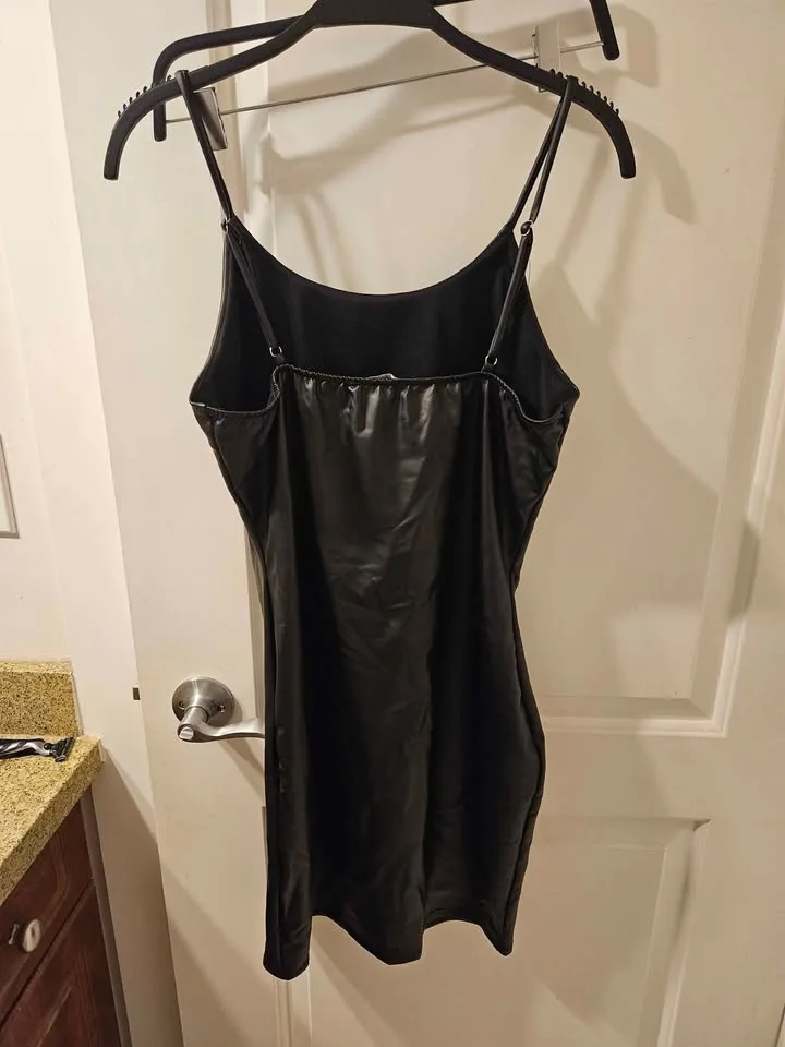 Small to Medium Faux pleather Looking Dress image indicator(2)