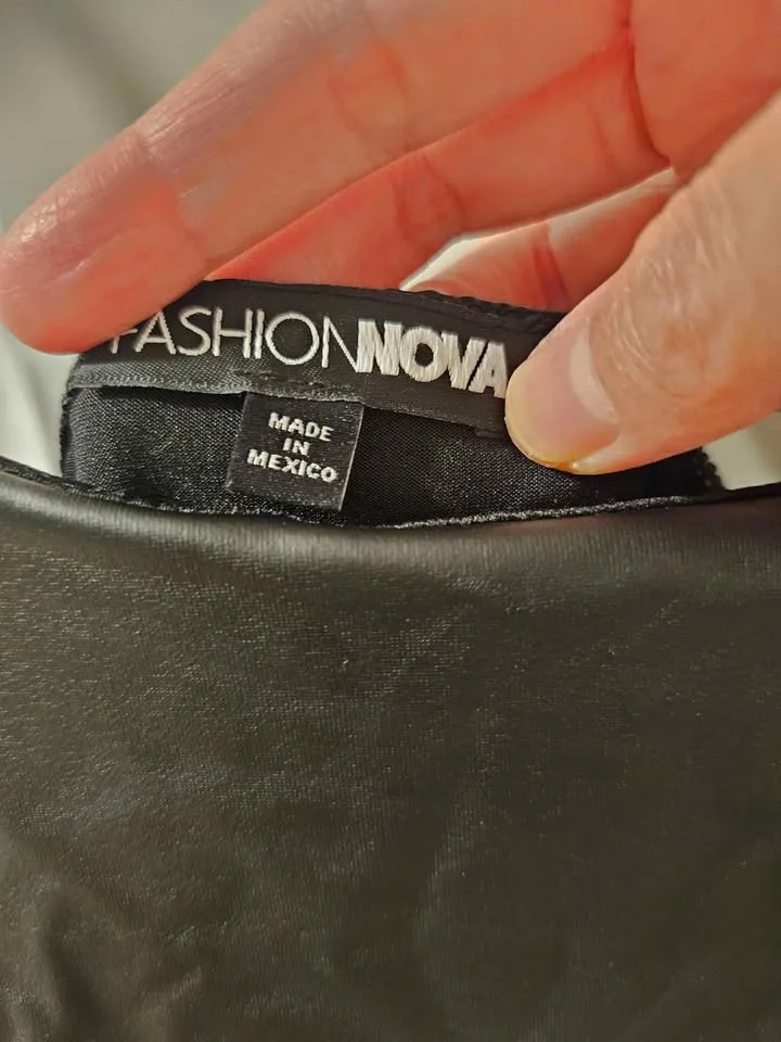 Small to Medium Faux pleather Looking Dress image indicator(3)