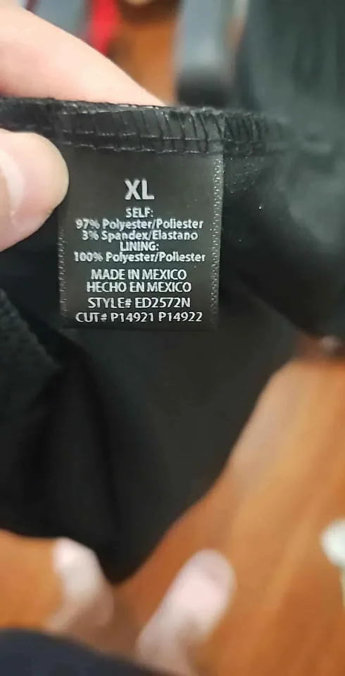 Small to Medium Faux pleather Looking Dress image indicator(4)