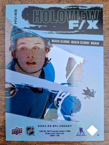 2024-25 Upper Deck SPx Holoview F/X Rookie Macklin Celebrini - photo 2