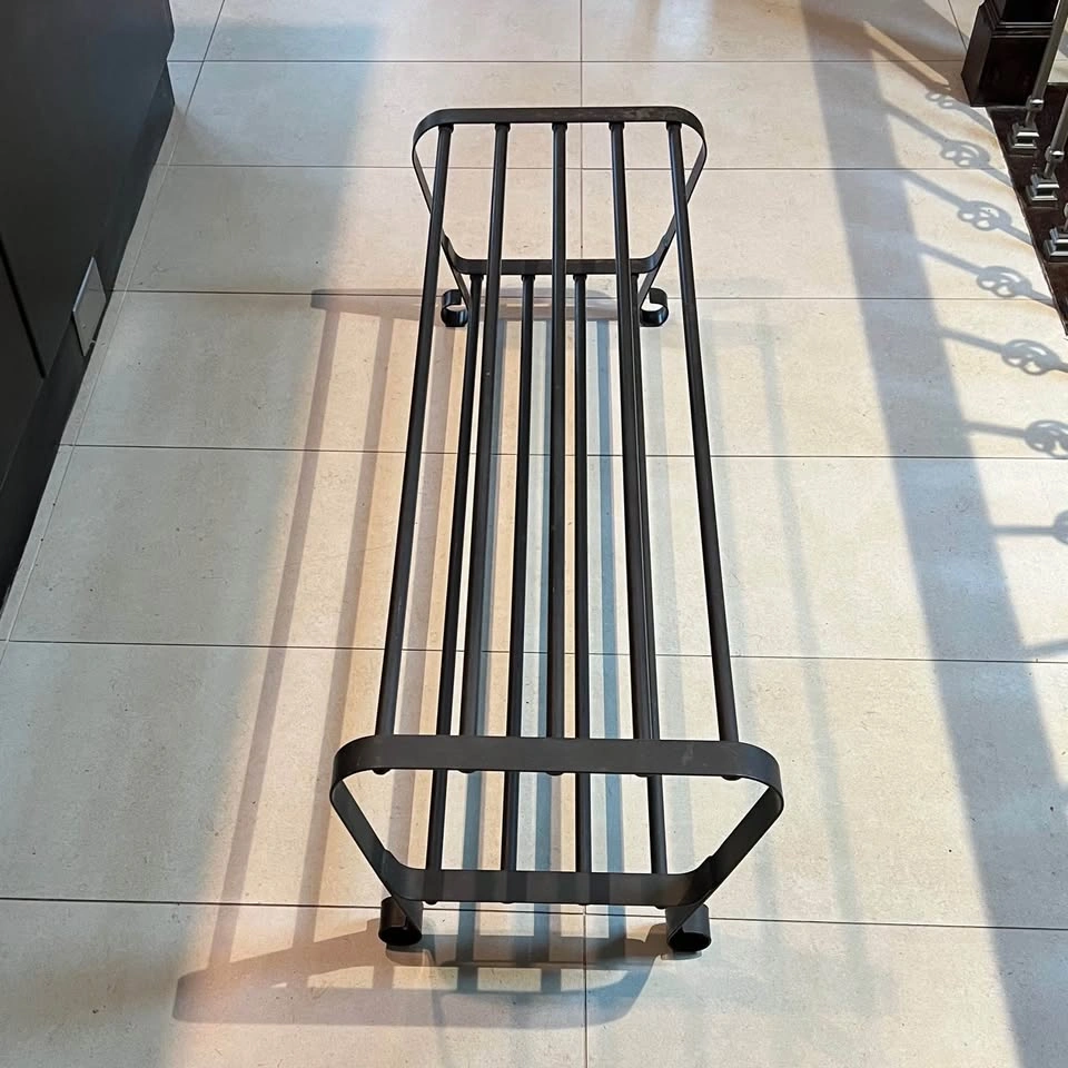 Black Metal Shoe Rack IKEA PORTIS - photo 3