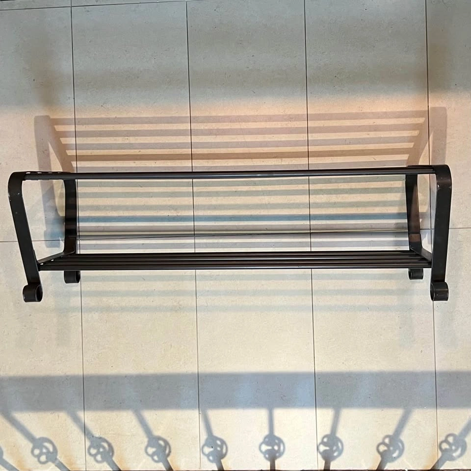 Black Metal Shoe Rack IKEA PORTIS - photo 4