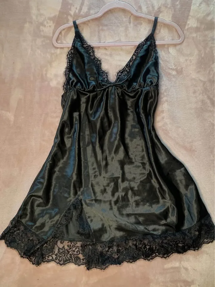 NEW black Fashionnova babydoll lingerie + thong image indicator(2)