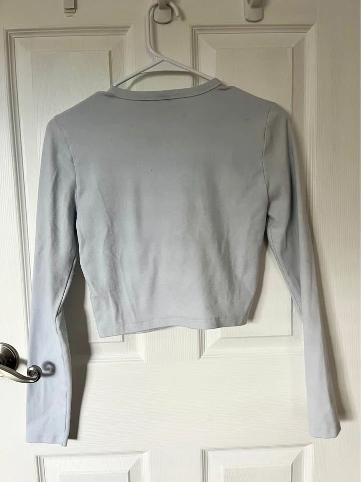Aritzia Sunday Best Little Ribbed Cropped Cardigan - Size Small - photo 2