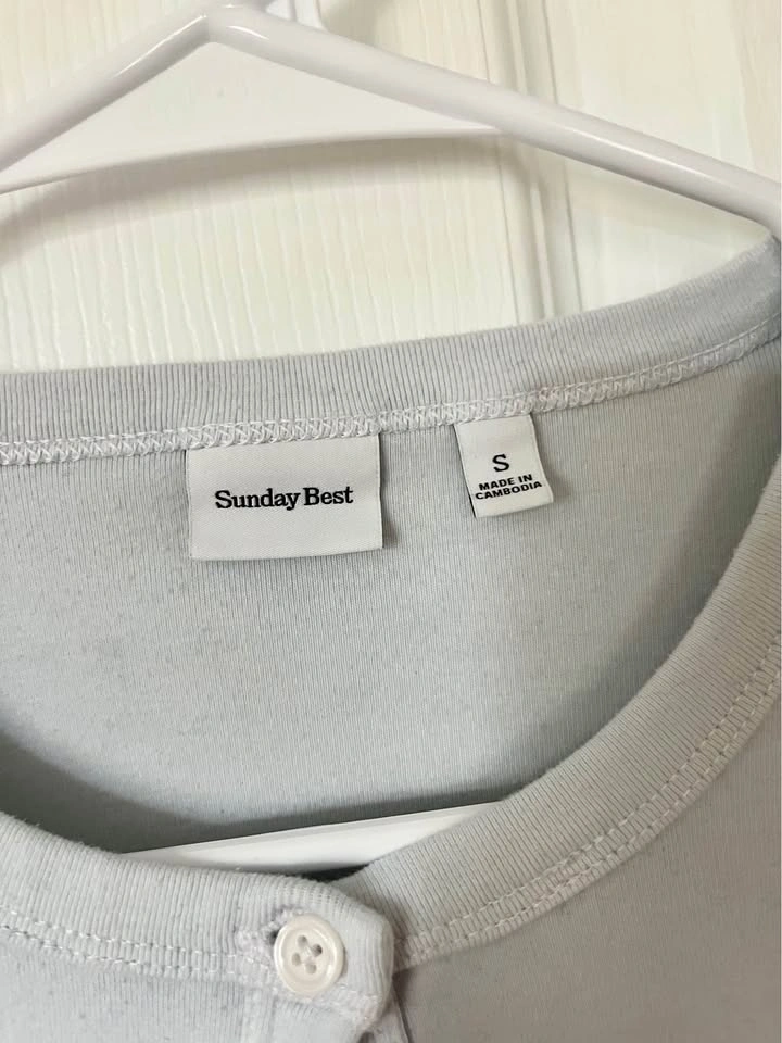 Aritzia Sunday Best Little Ribbed Cropped Cardigan - Size Small - photo 3