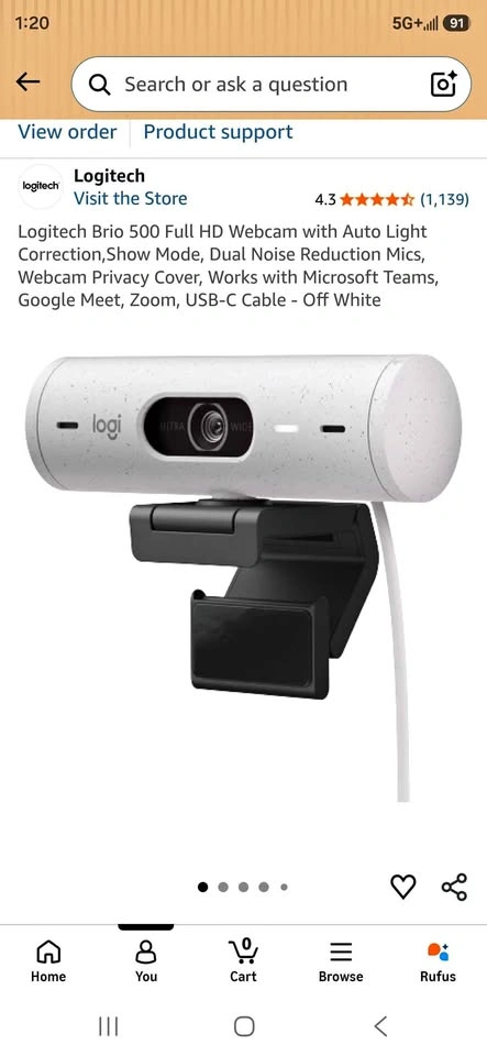 Logitech Brio 500 Full HD Webcam