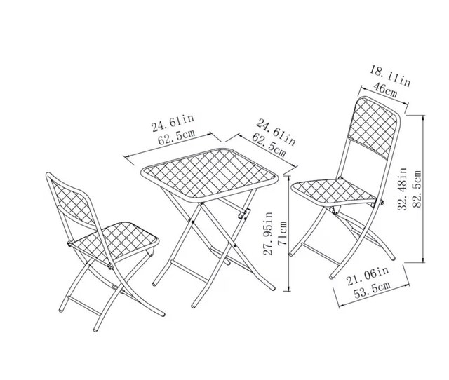 Bristol 3-Piece Bistro Set with delivery - photo 3