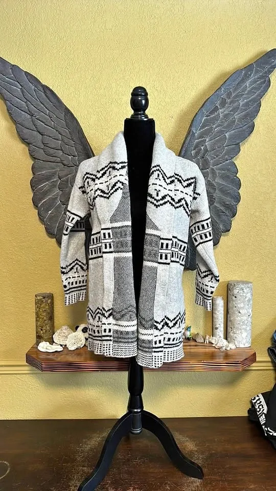 Rachel Roy Wool Open Front Cardigan Sweater