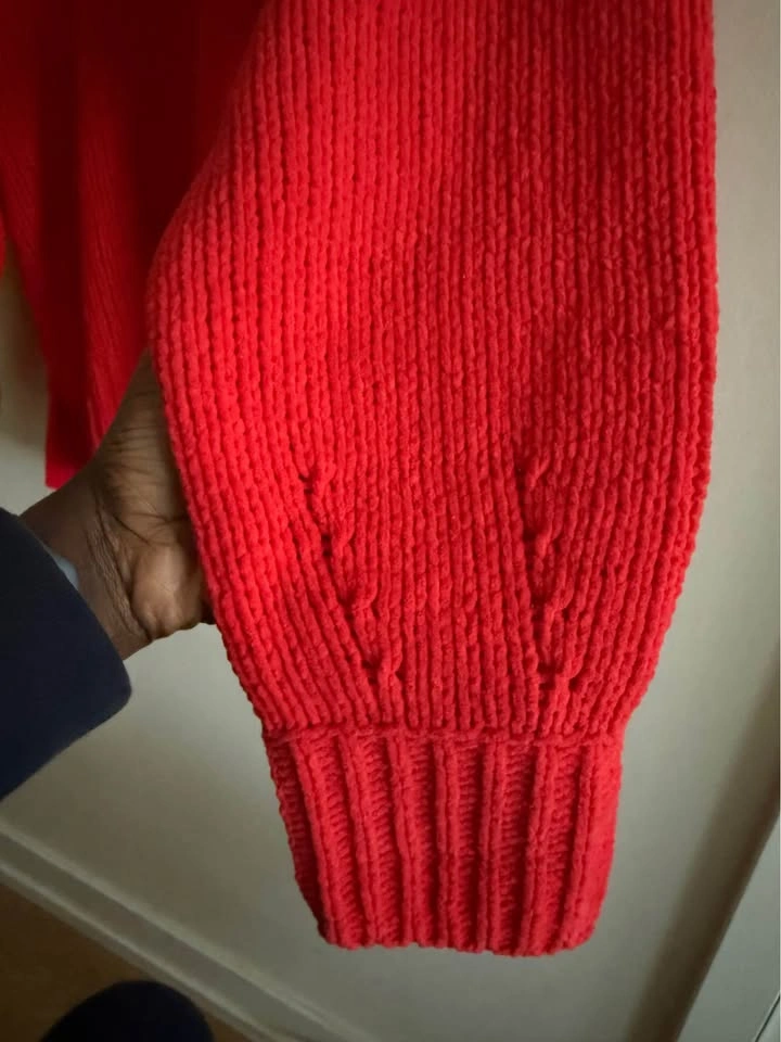 Aerie Like Candy Crew Chenille Sweater (Bright Red– NWT) - photo 3